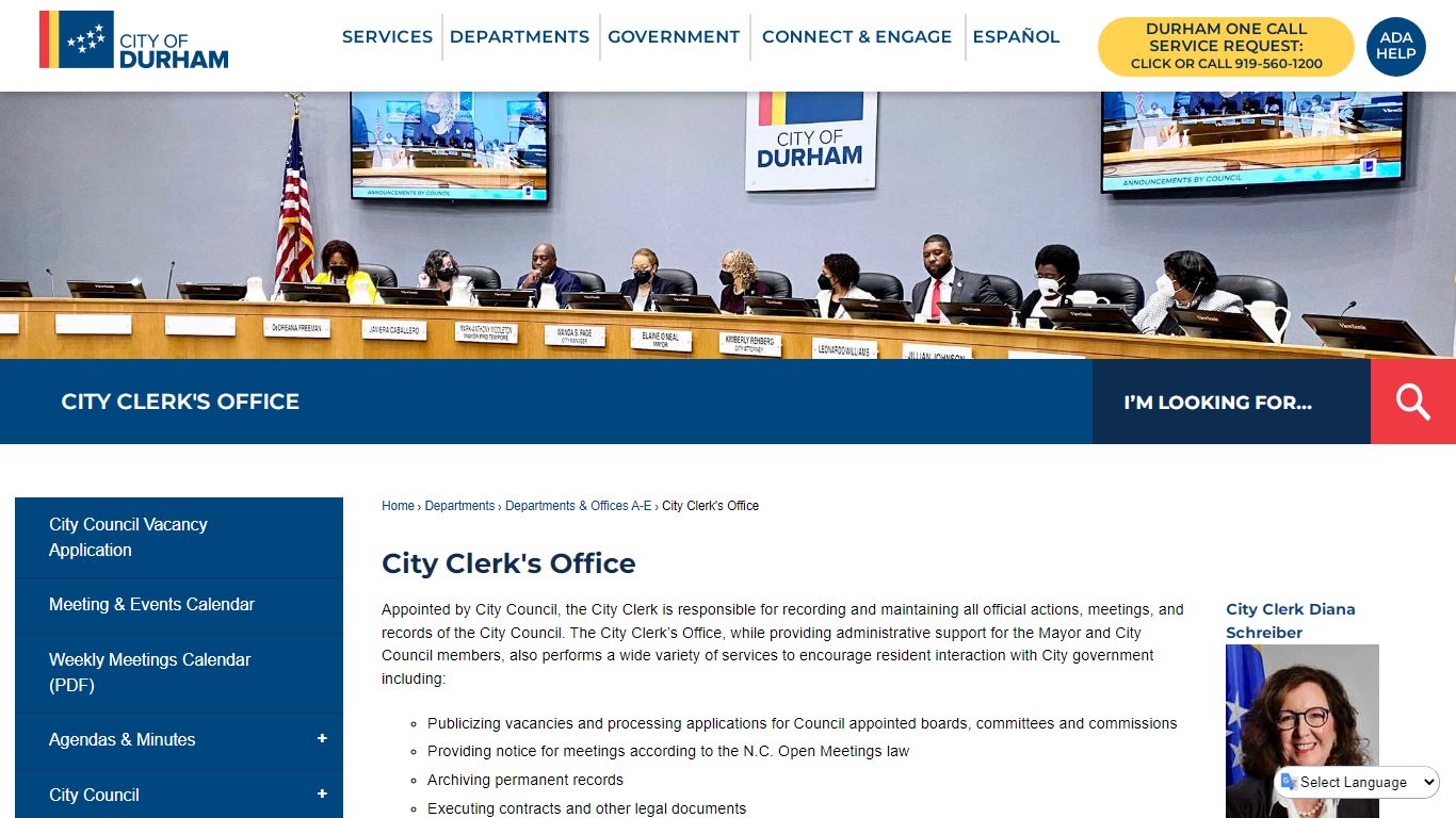 City Clerk's Office | Durham, NC